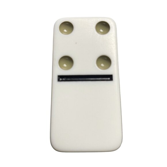 Double Twelve Dominoes Replacement Tile 0 4 Color Dot mq - Picture 3 of 3